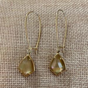 Rose gold drop earrings